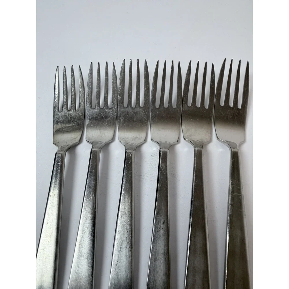 Sola Holland 6 Dinner Fork Set CORA MCM Stainless Steel Flatware
